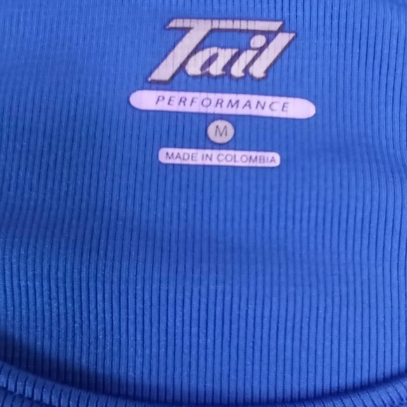 TAIL Performance Tank Top Blue & White Women's Size Medium - Picture 4 of 6